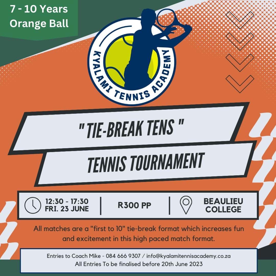 "Tie-Break Tens" Tournaments 7 to 10 years