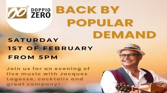 Live music with Jacques Lagesse @ Doppio Zero